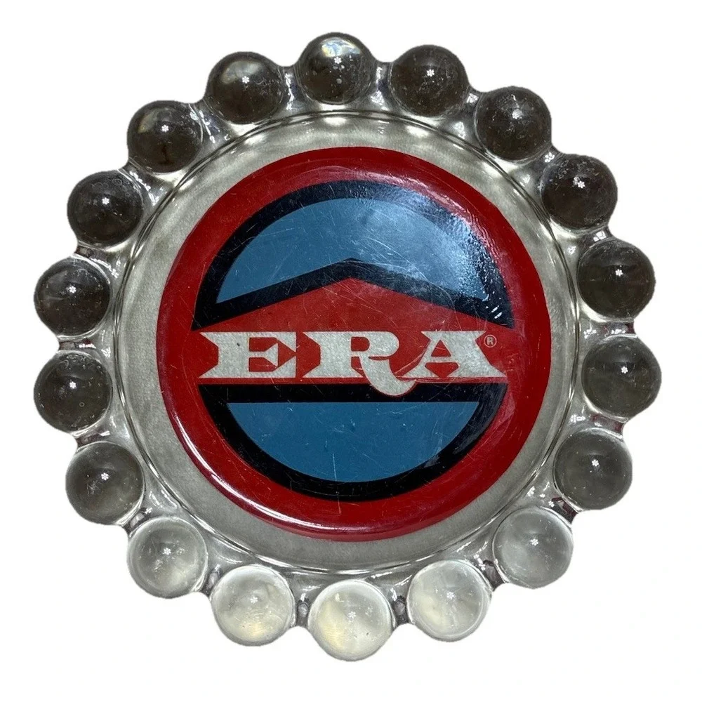 Vintage Ashtray ERA Realty Clear Glass 7